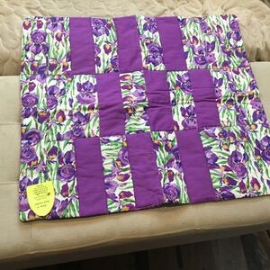 NWT Hand Crafted Quilted Iris Runner